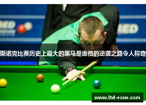 斯诺克比赛历史上最大的黑马是谁他的逆袭之路令人称奇