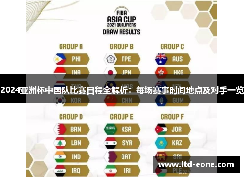 2024亚洲杯中国队比赛日程全解析：每场赛事时间地点及对手一览