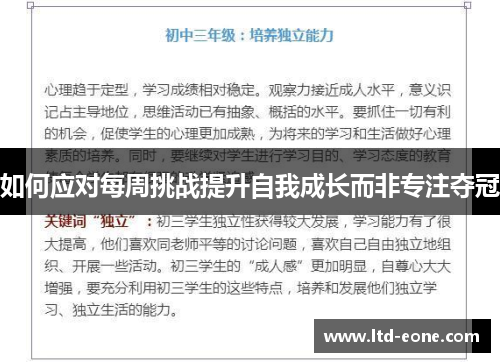 如何应对每周挑战提升自我成长而非专注夺冠